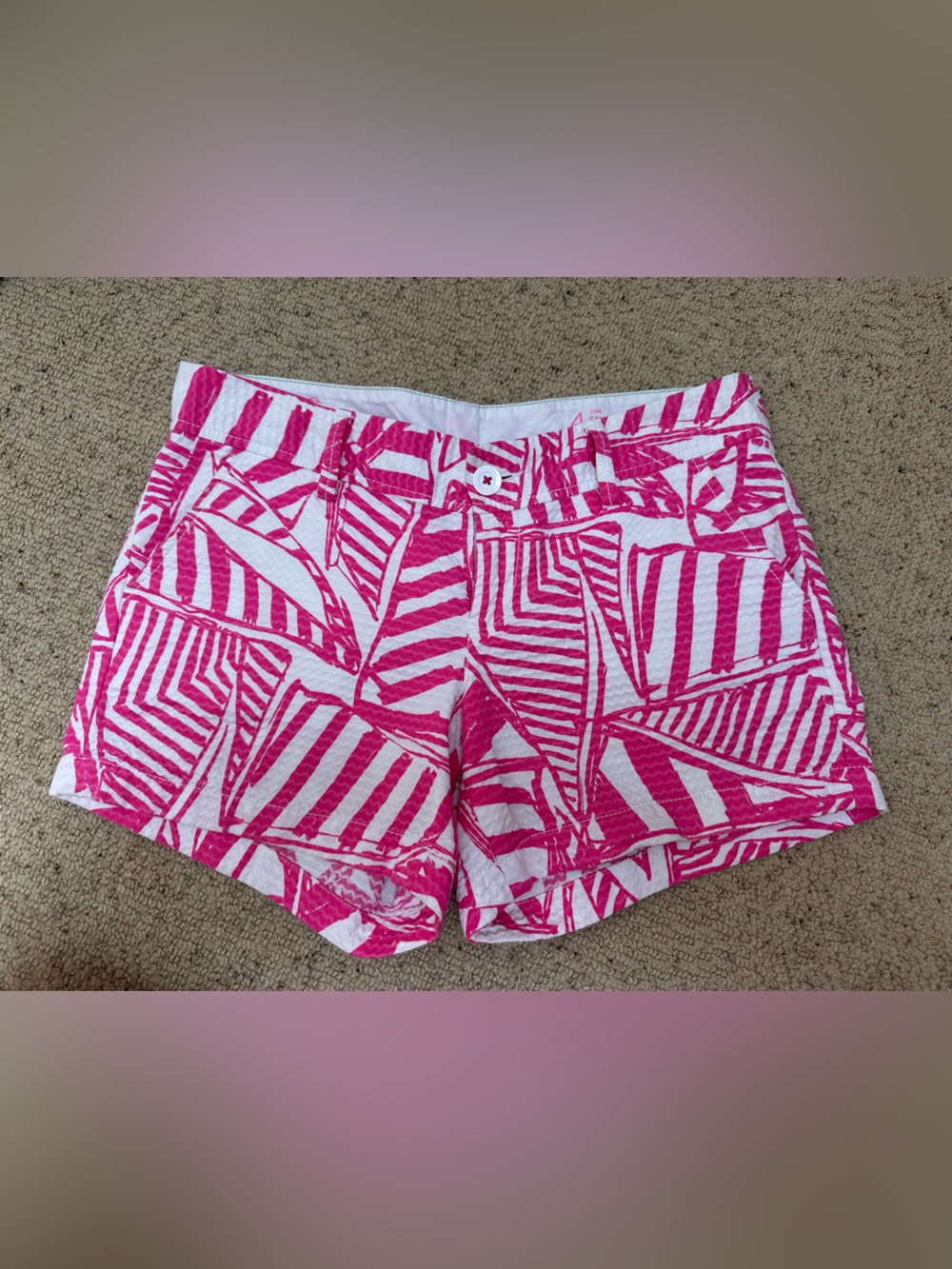Lilly Pulitzer Pink White Printed Skirt